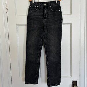 Madewell Perfect Vintage Jean (Black Claybrook Wash - Size 23)